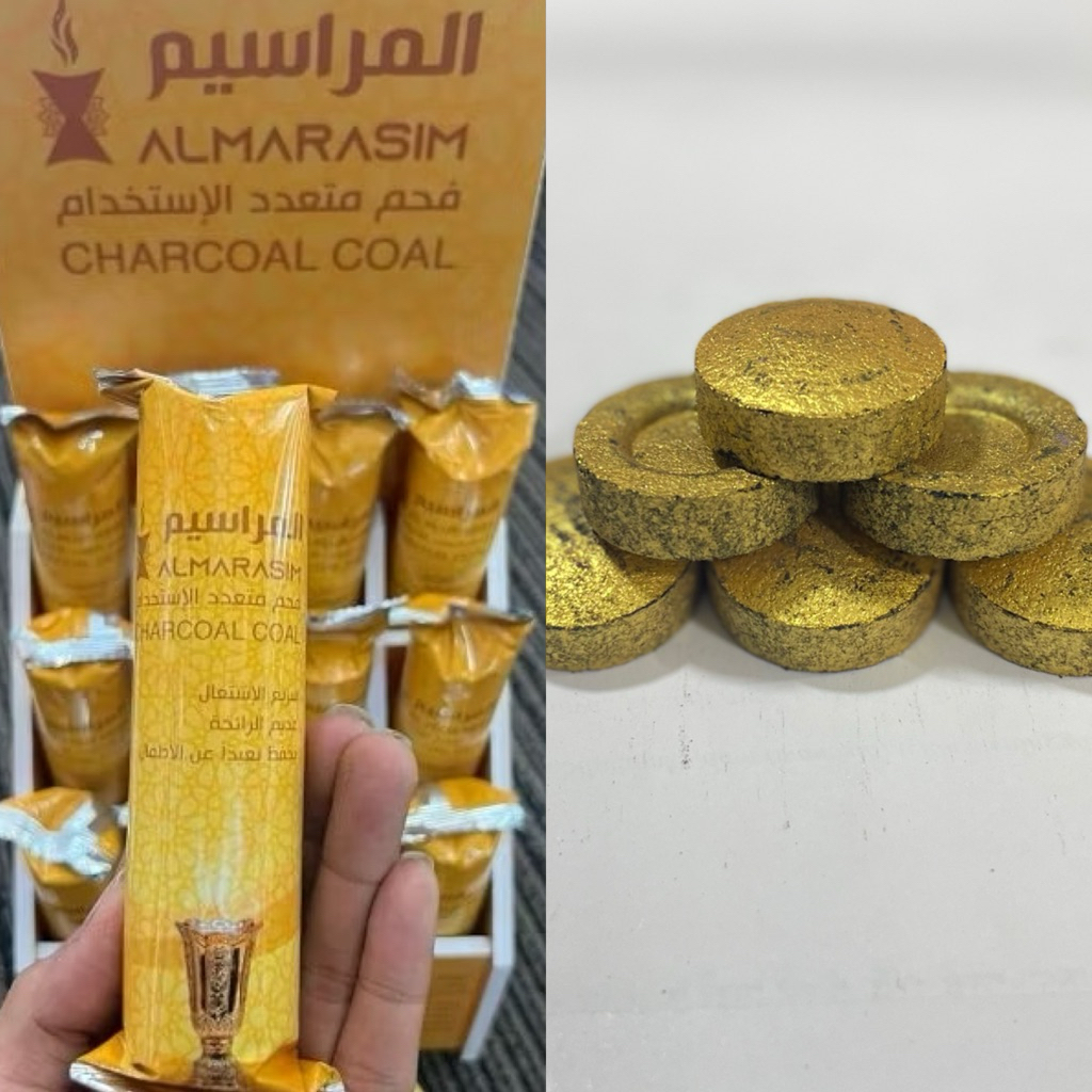 Arang Magic Marasim Warna Gold gratis packing buble wrap