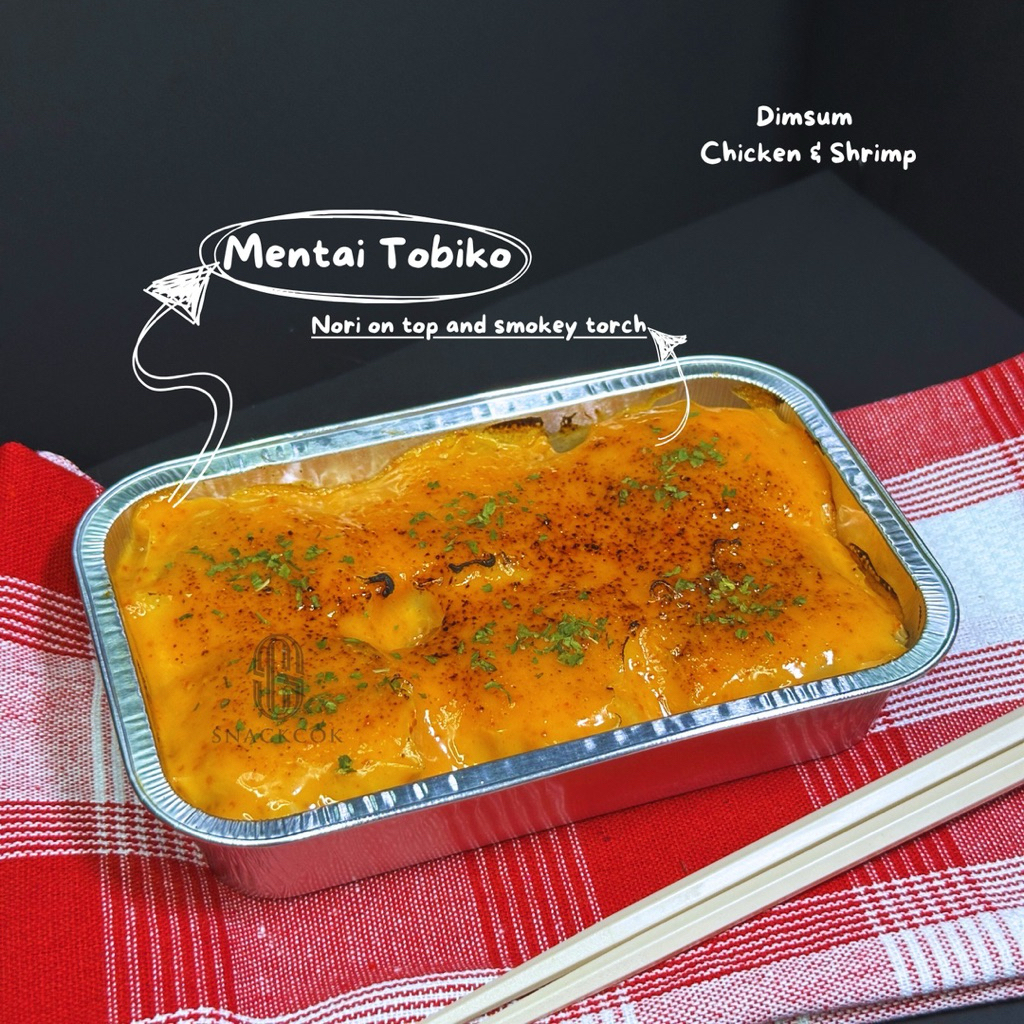 

Dimsum Snackcok 6PCS Ayam Udang, Dimsum Mentai Tobiko, Dimsum Creamy Cheese, Dimsum Truffle Mayo, Dimsum Chili Oil, Dimsum Thailand Sauce, Dimsum Citrus Sauce, Dimsum Snackcok, Dimsum Semarang Ayam Udang