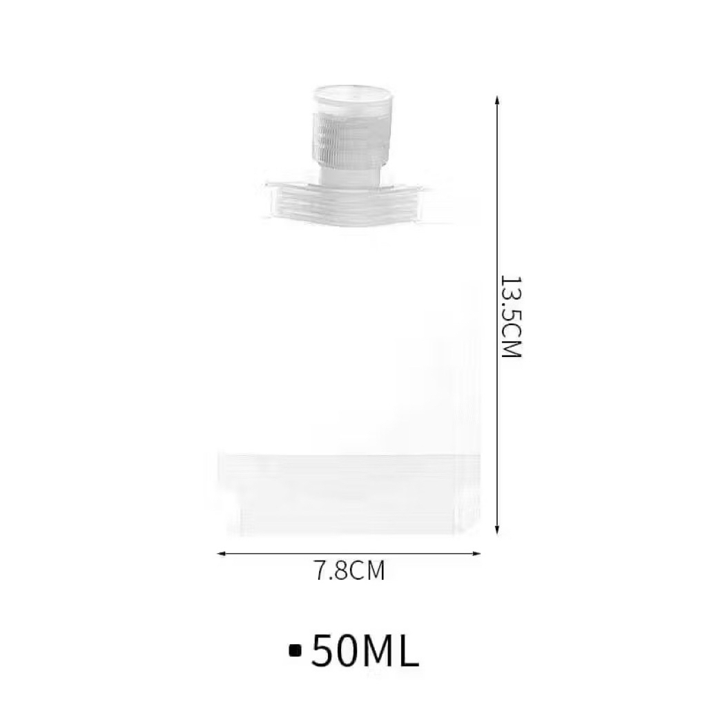 Travel Pouch Serbaguna Reusable Pouch Bag Refill Pouch Shower Gell Fliptop Travel Pouch