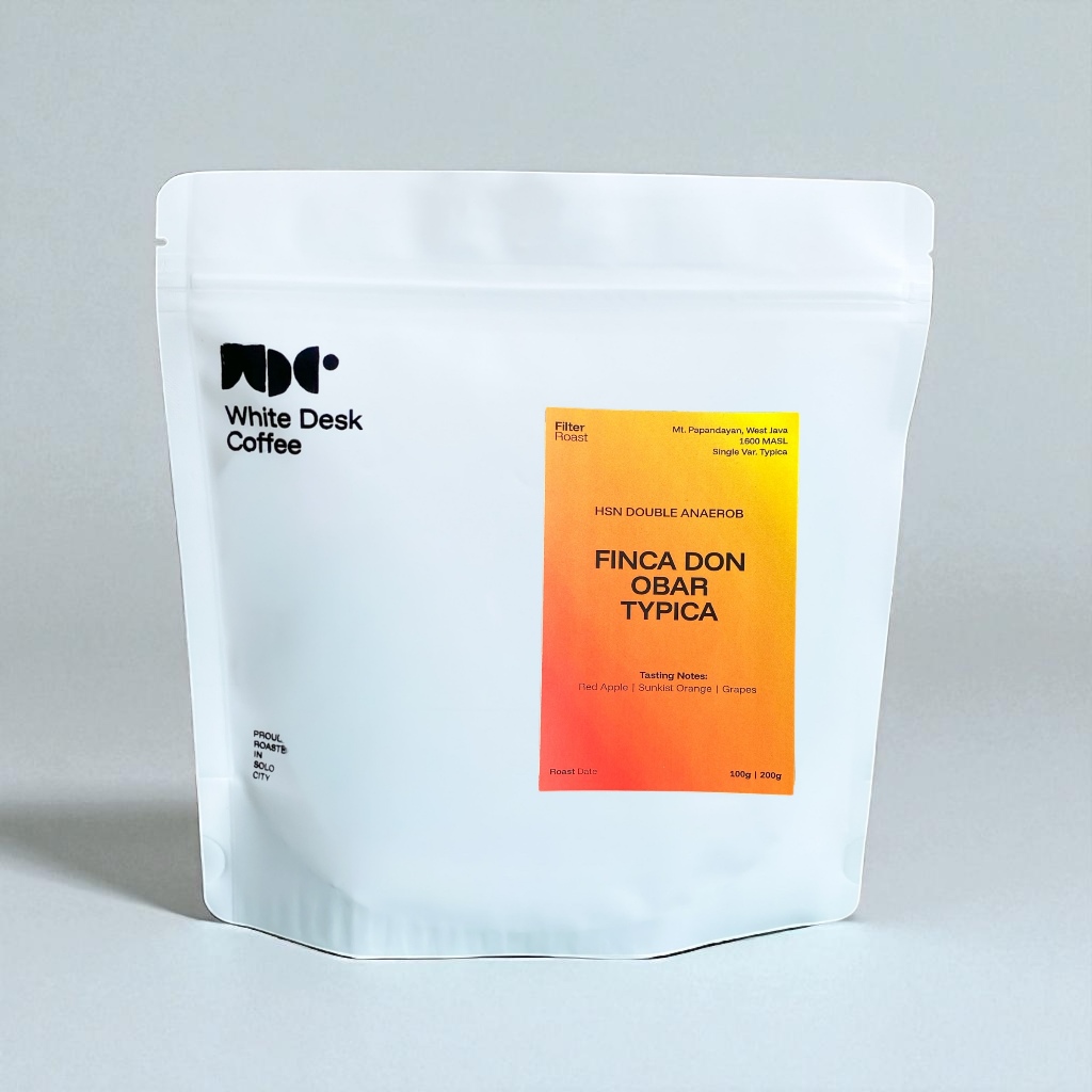 

Biji Kopi Arabica Finca Don Obar Typica HSN - White Desk Coffee - Specialty Coffee 100/200 Gram