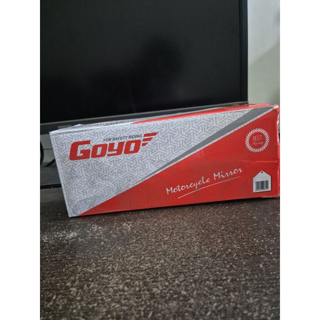 PRELOVED SPIONl Goyo Spion Sepeda Motor Bulat Kekinian Bekas/ Motorcycle Mirror Bulat Silver/ Kaca S