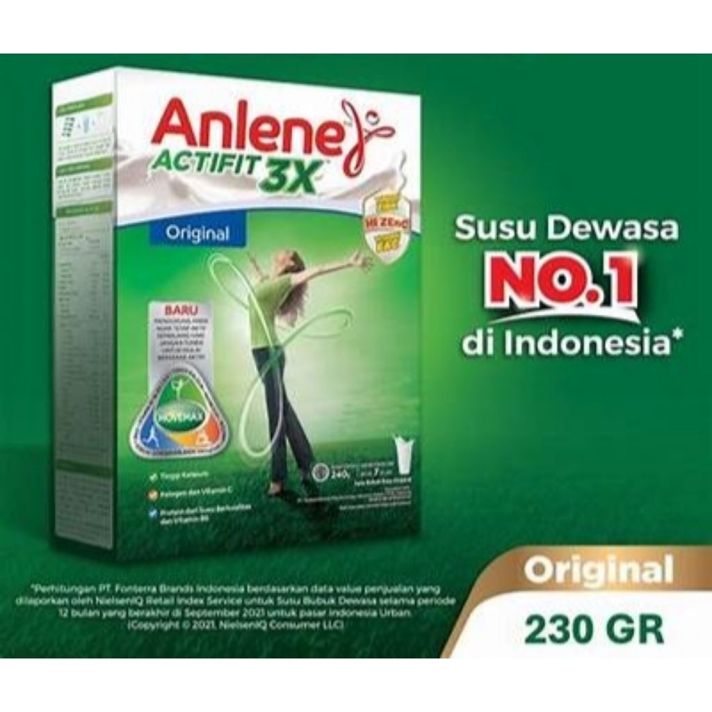 

Anlene Actifit 3x Original 230g 1dus isi 24