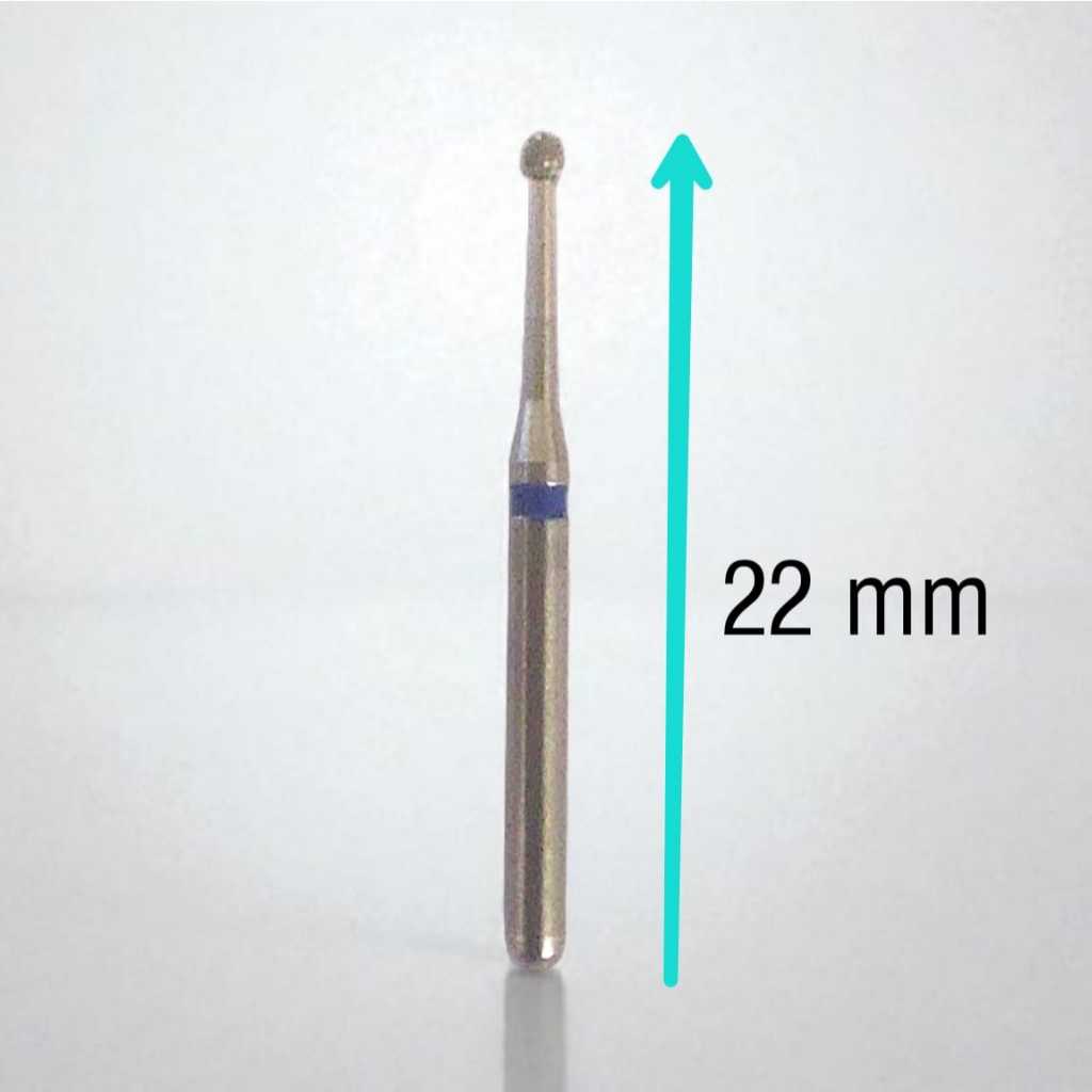Dental Round Bur Bulat Leher Panjang Diamond Burs Gigi Long Neck Shank Highspeed High Speed BRL