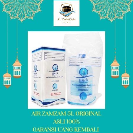 

Air Zamzam 5L Galon Asli Original Arab Saudi Oleh Oleh Haji dan Umroh