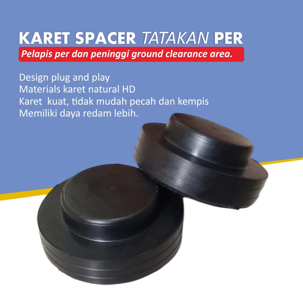Karet Spacer Per Belakang Agya Ayla Set 2pcs