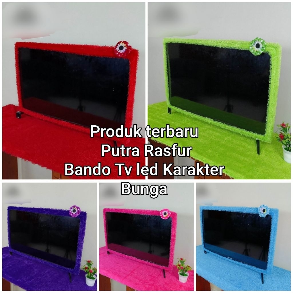 Bando tv Led Karakter Bunga Ukuran 14-32 inchi / Bando Tv Karakter Bulu Rasfur