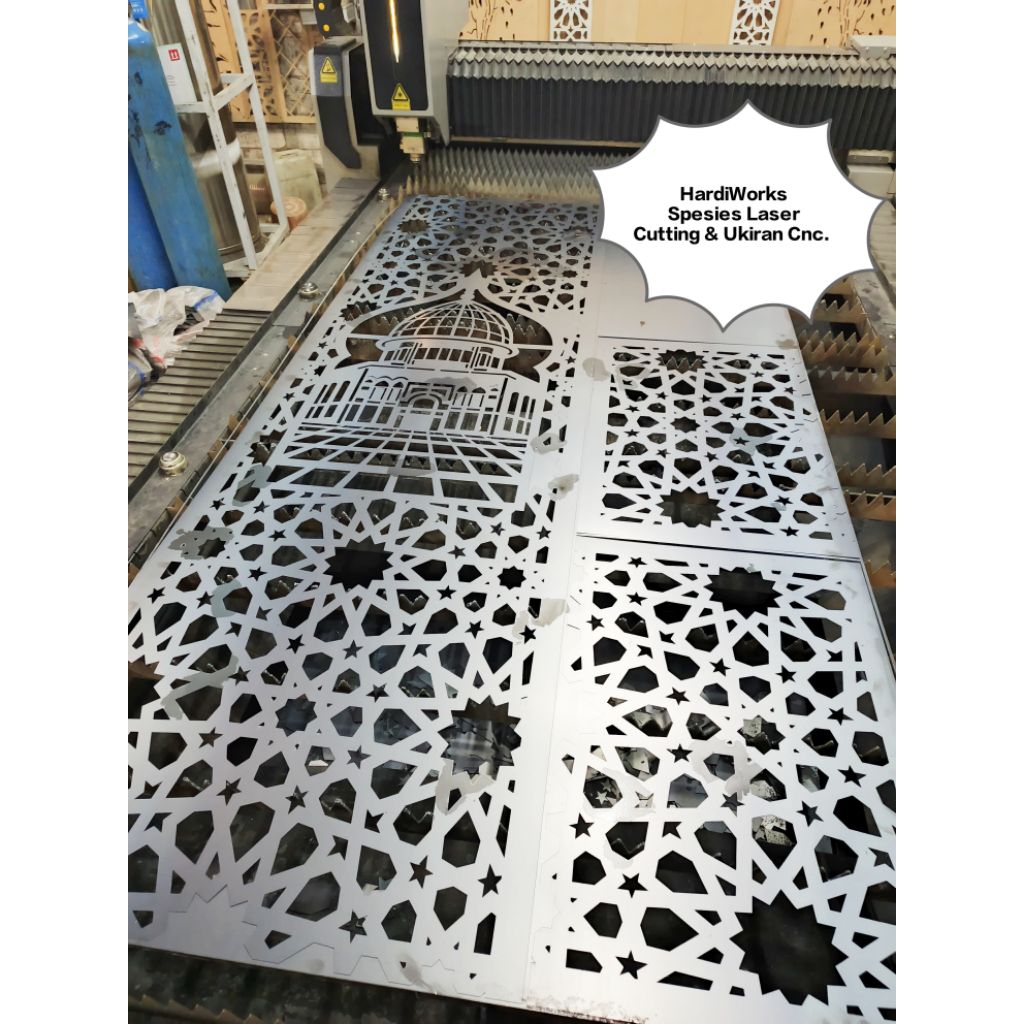 Plat Besi Laser cutting Custom 5mm 120x240cm.