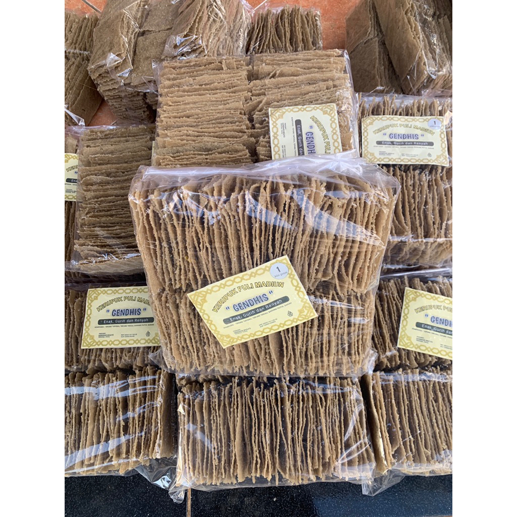 Kerupuk gendar 2,5 kg merk "GENDHIS"
