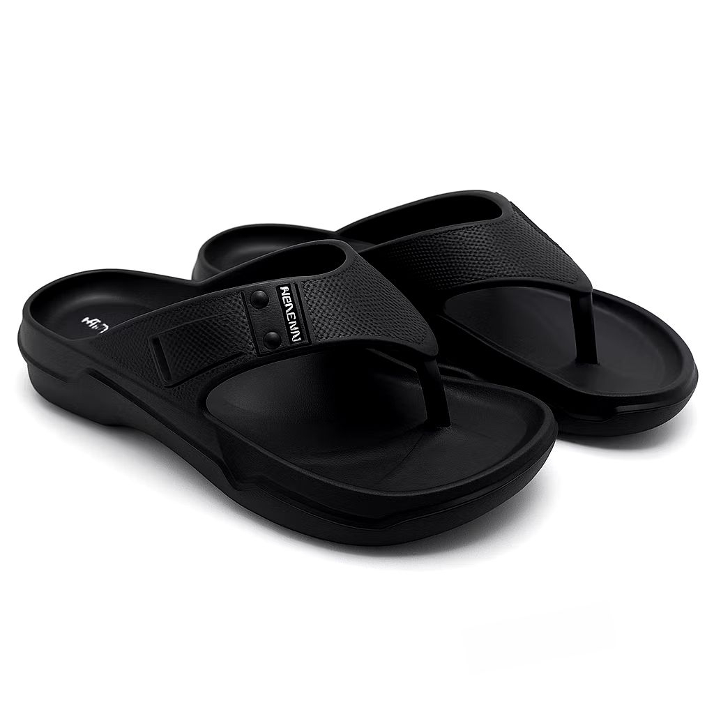 HENGRUN 8040 Sendal Jepit pria polos sandal karet ringan eva