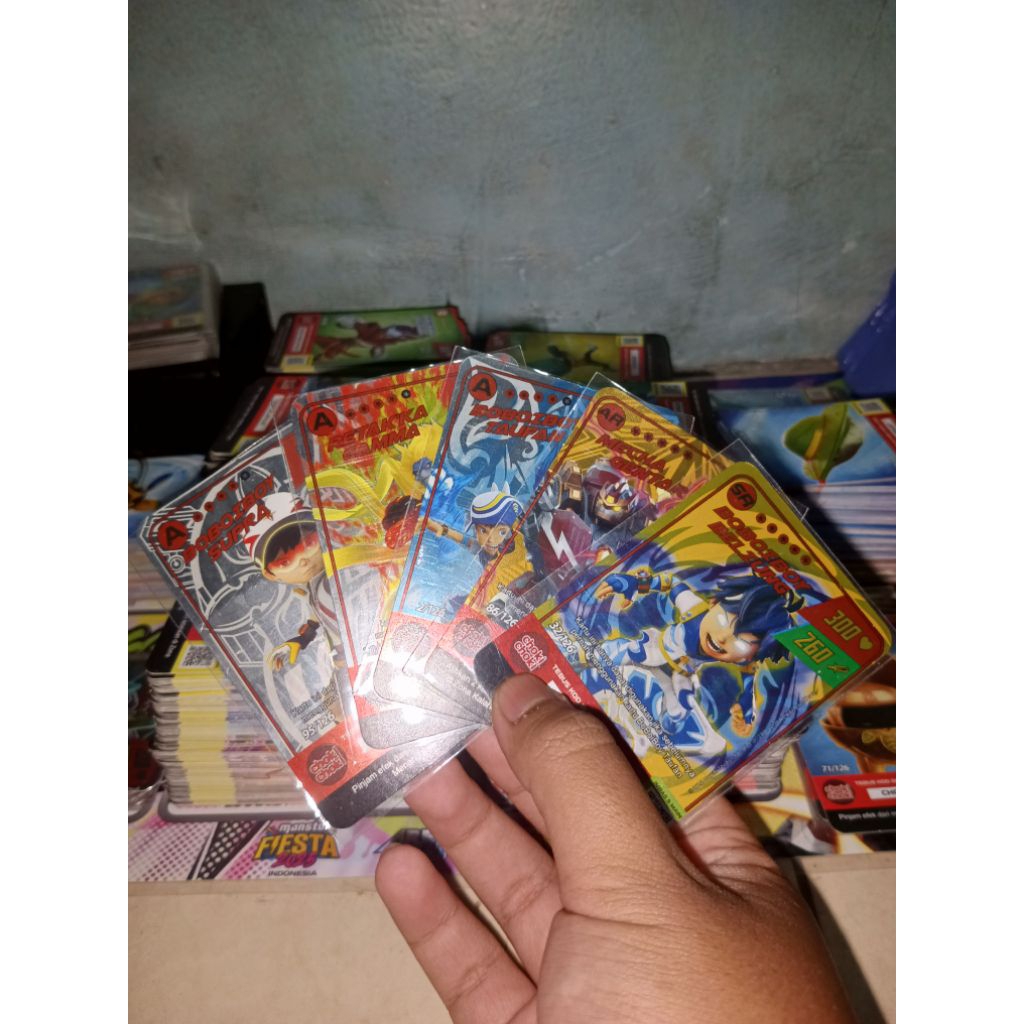 Kartu Hologram Choki Choki Versi 1 Boboiboy Monsta Galaxy Card