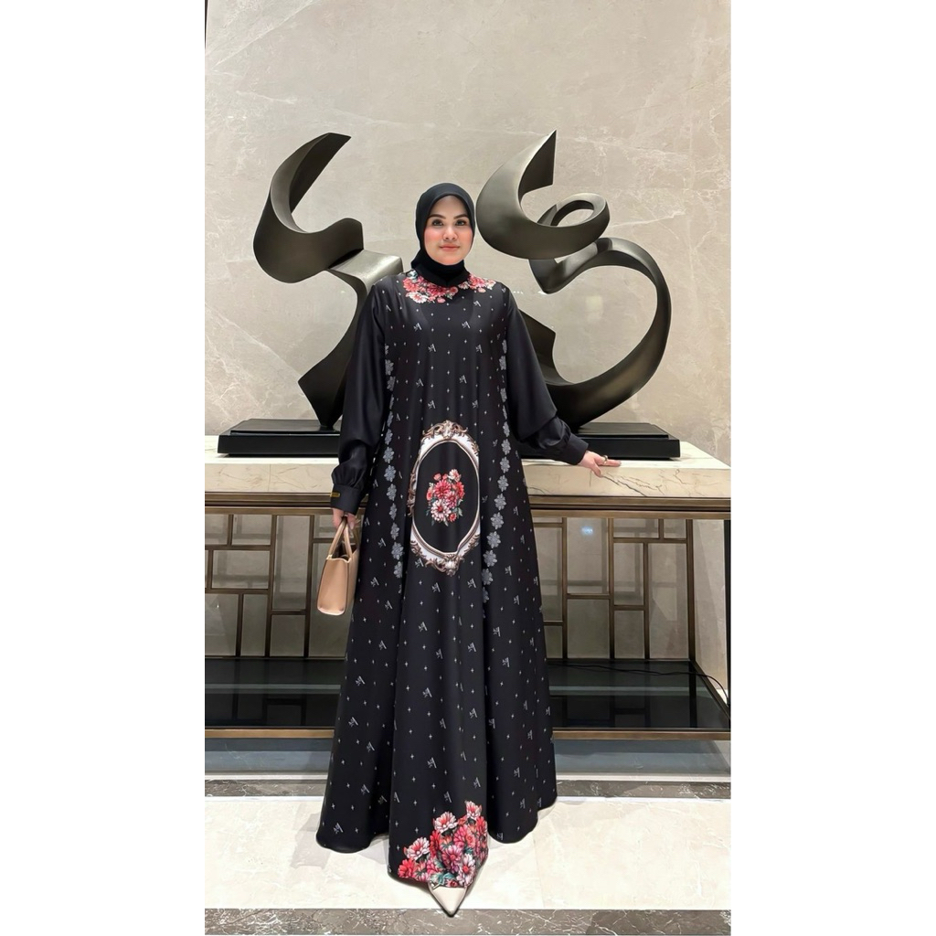 VILONA DRESS BY AZKIYA SYAR'I GAMIS MARBELA DAILY MEWAH BEST SELLER GAMIS PESTA SIMPLE ELEGANT