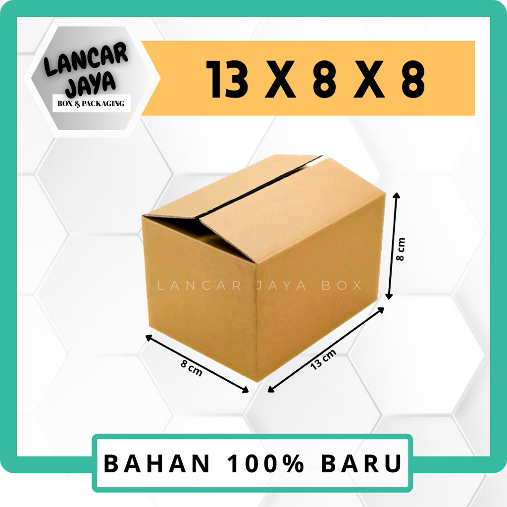 

KARDUS PACKING 13X8X8 KUAT DAN KOKOH TIDAK LEMBEK/LEMAS TEBAL