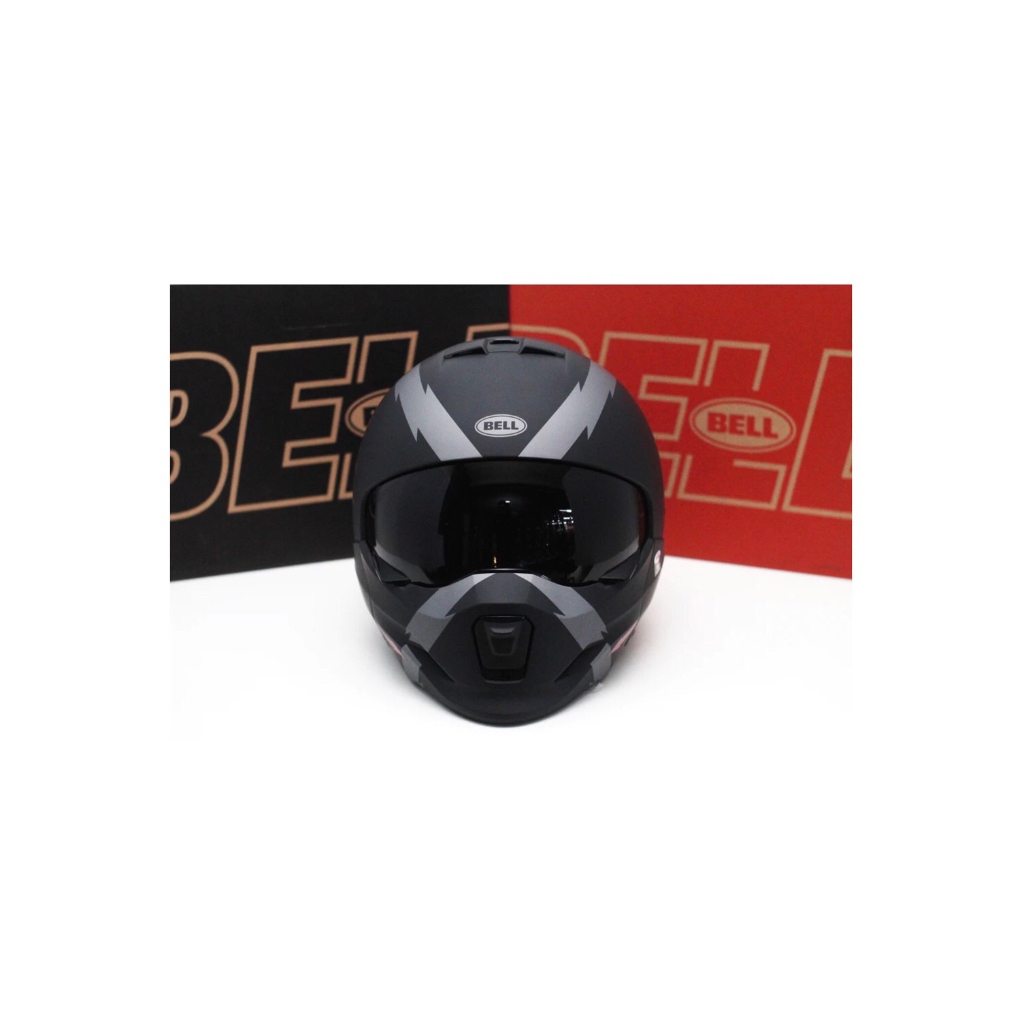BELL BROOZER ARC HELMET - MATTE BLACK/GREY - HELM BELL BROOZER ORIGINAL 100% - HELM MODULAR BELL BRO