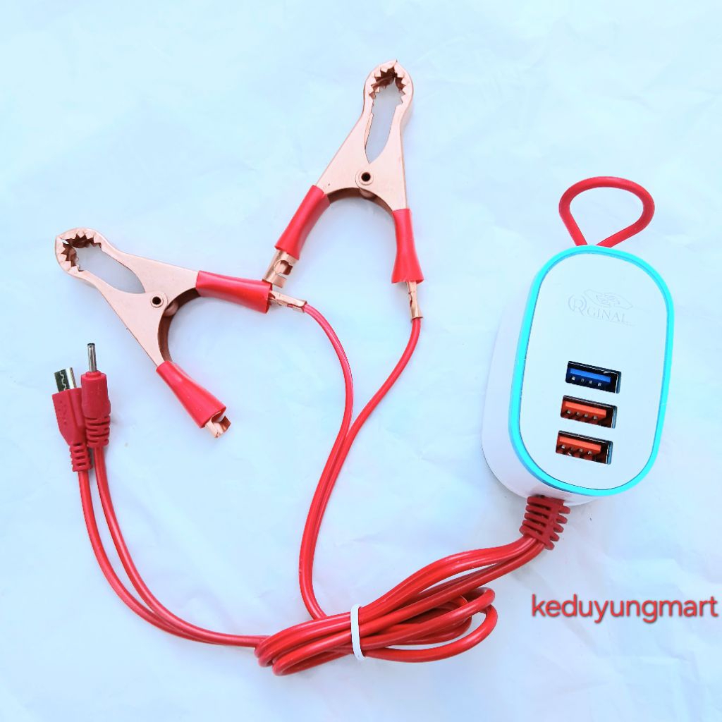 Cas Charger Hp input tegangan aki 12 V