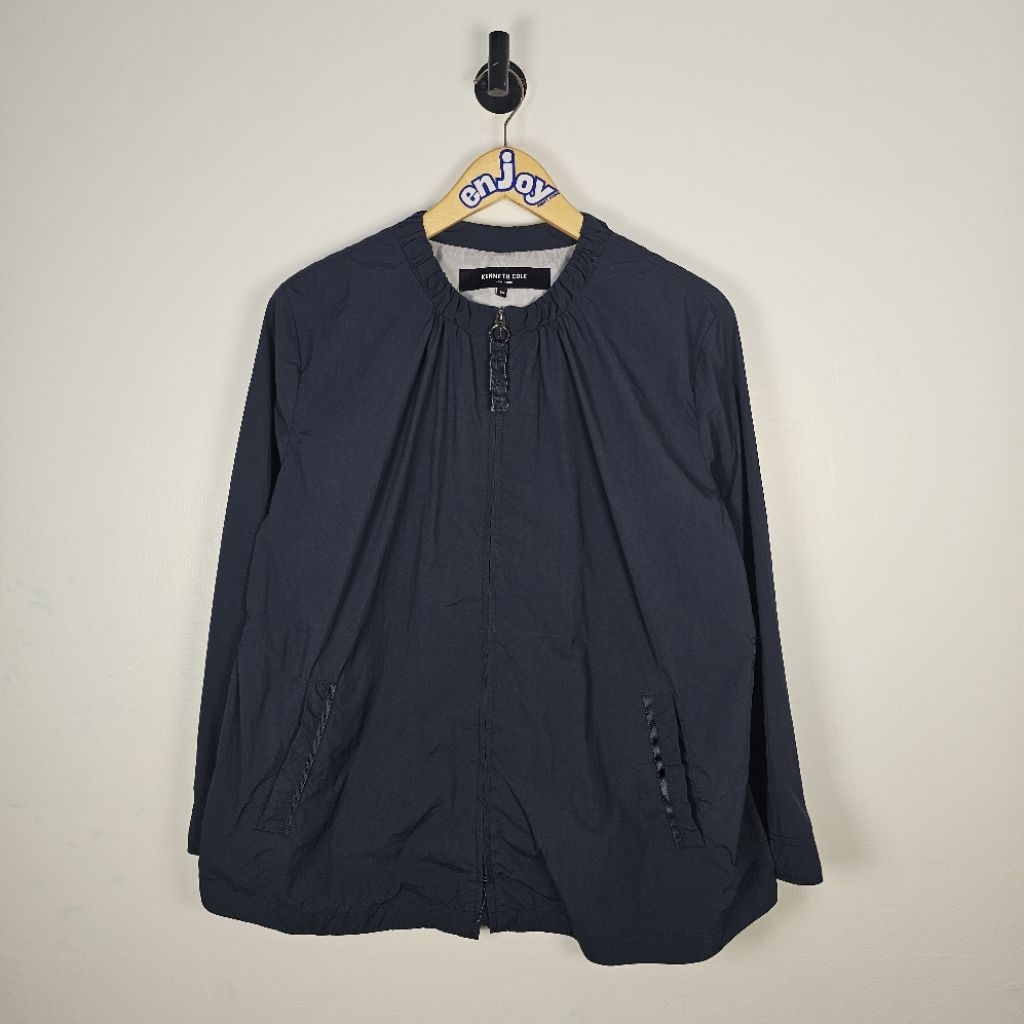 blouse wanita zip sleting baju kerja jacket parasut KENNETH COLE second preloved