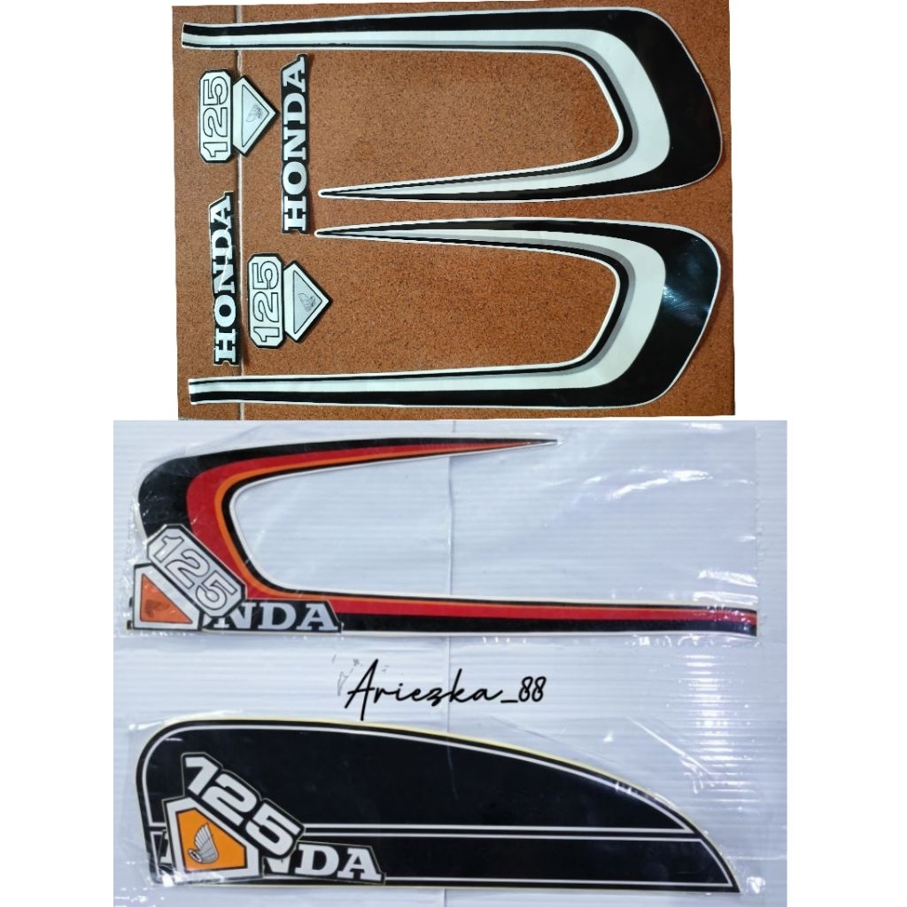 Striping Honda CB125 Stiker CB100 jadul klasik | stiker bodi motor cb125 cb100