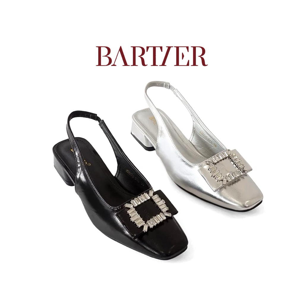 BARTIER - SEPATU SANDAL PESTA HAK 3 CM CHUNKY PARTY HEELS