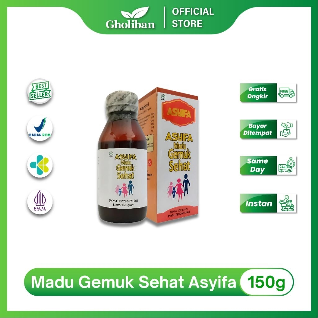 

ASYIFA Madu Gemuk Sehat 150g Nutrisi Tumbuh Kembang Anak