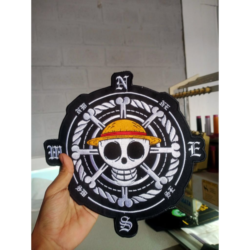 patch  bordir besar one piece , emblem bet patch bordir besar one piece
