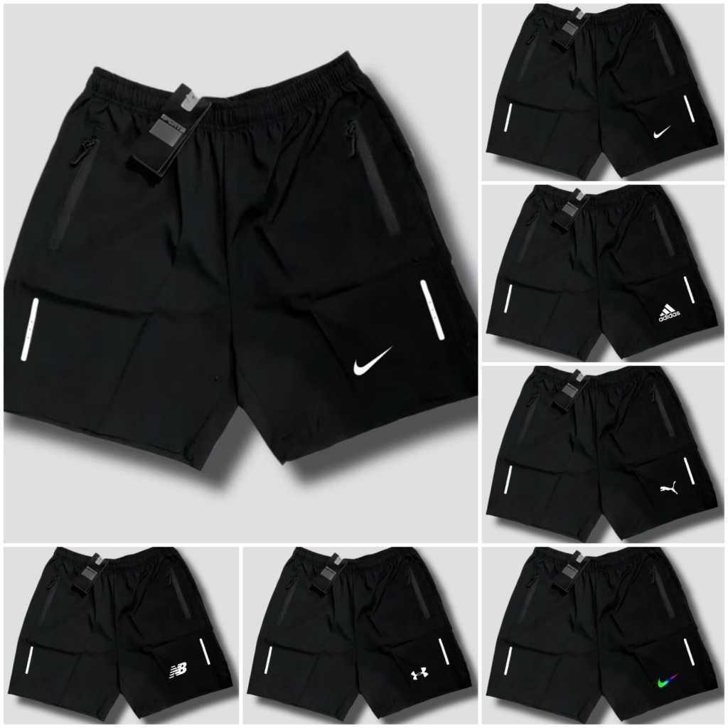 CELANA PENDEK BOLA parasut lis putih murah terbaru training parasut