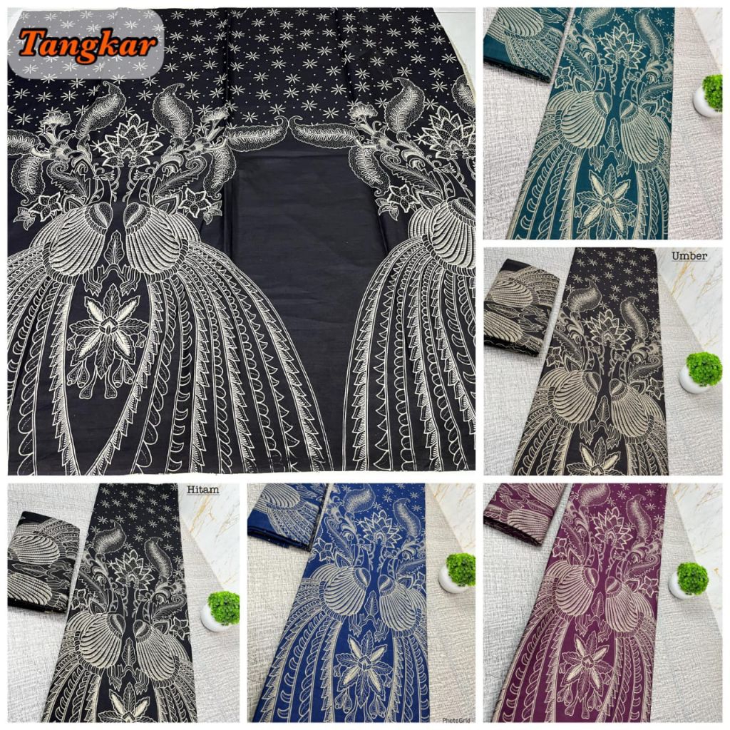 kain batik printing motif burung cendrawasih