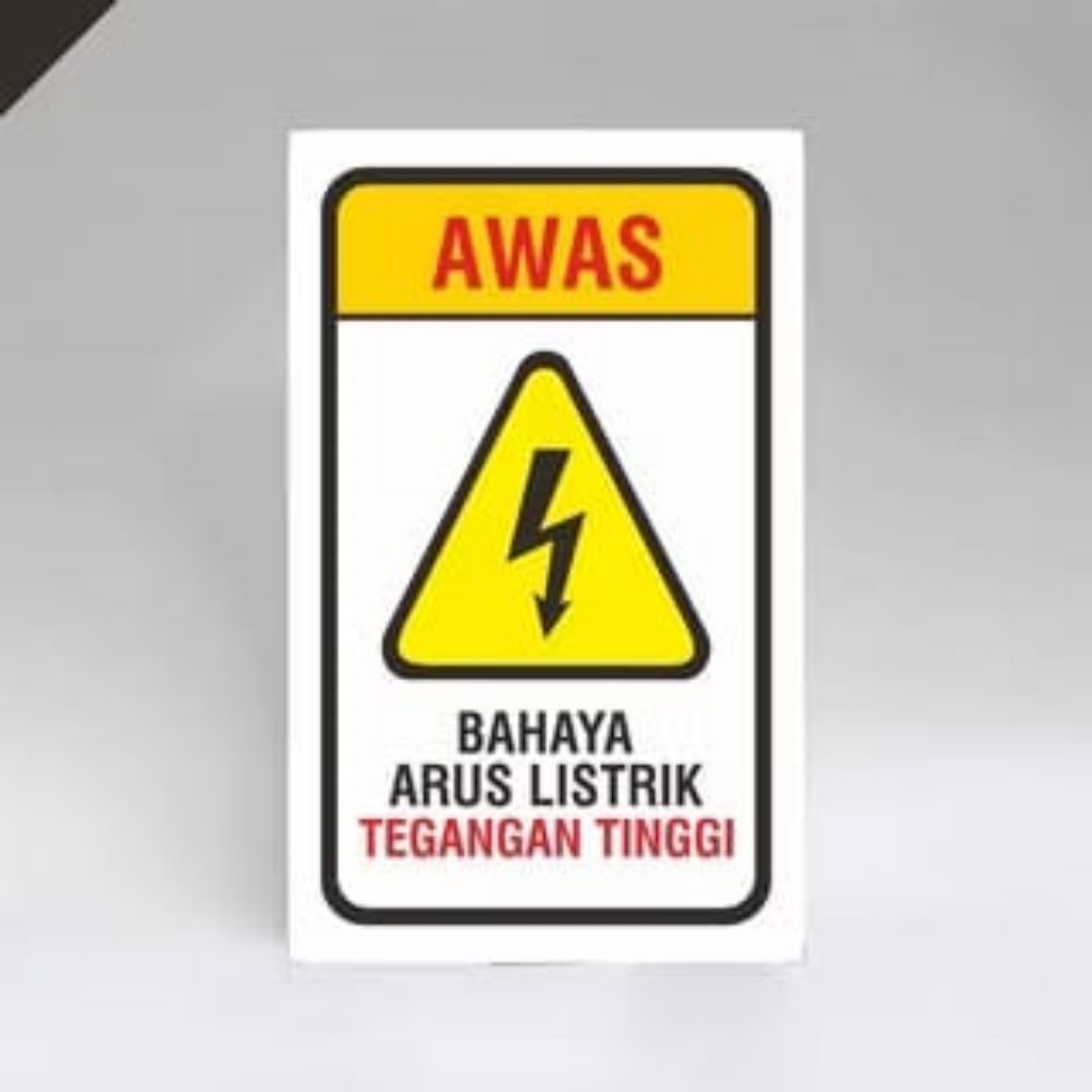 

Stiker K3, Stiker Keselamatan, Awas Arus Listrik, Stiker Bahaya Listrik