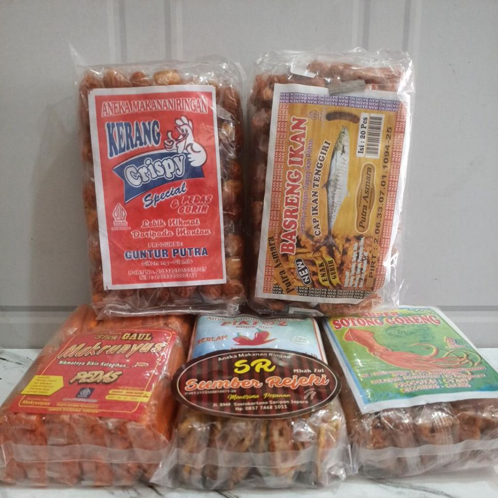 

ANEKA CEMILAN PEDES- PEDESAN BERAT 350 GRAM