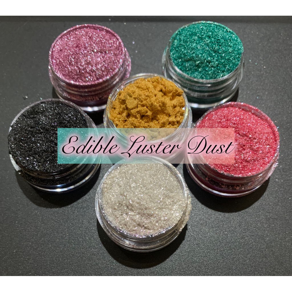EDIBLE LUSTER DUST GOLD | SHIMER DUST | SPARKLE DUST | HIASAN KUE & MINUMAN | LUSTER DUST CAKE | GLI