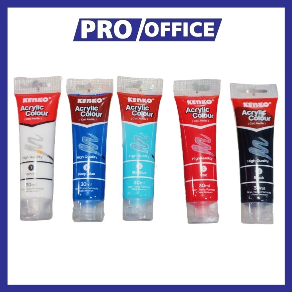 

ProOffice - Cat Acrylic Kenko 30 ml | Cat Akrilik Lukis Serbaguna