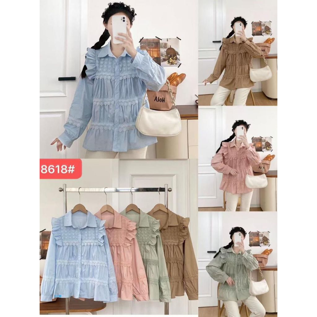 Atasan Wanita Blouse Wanita Katun Import