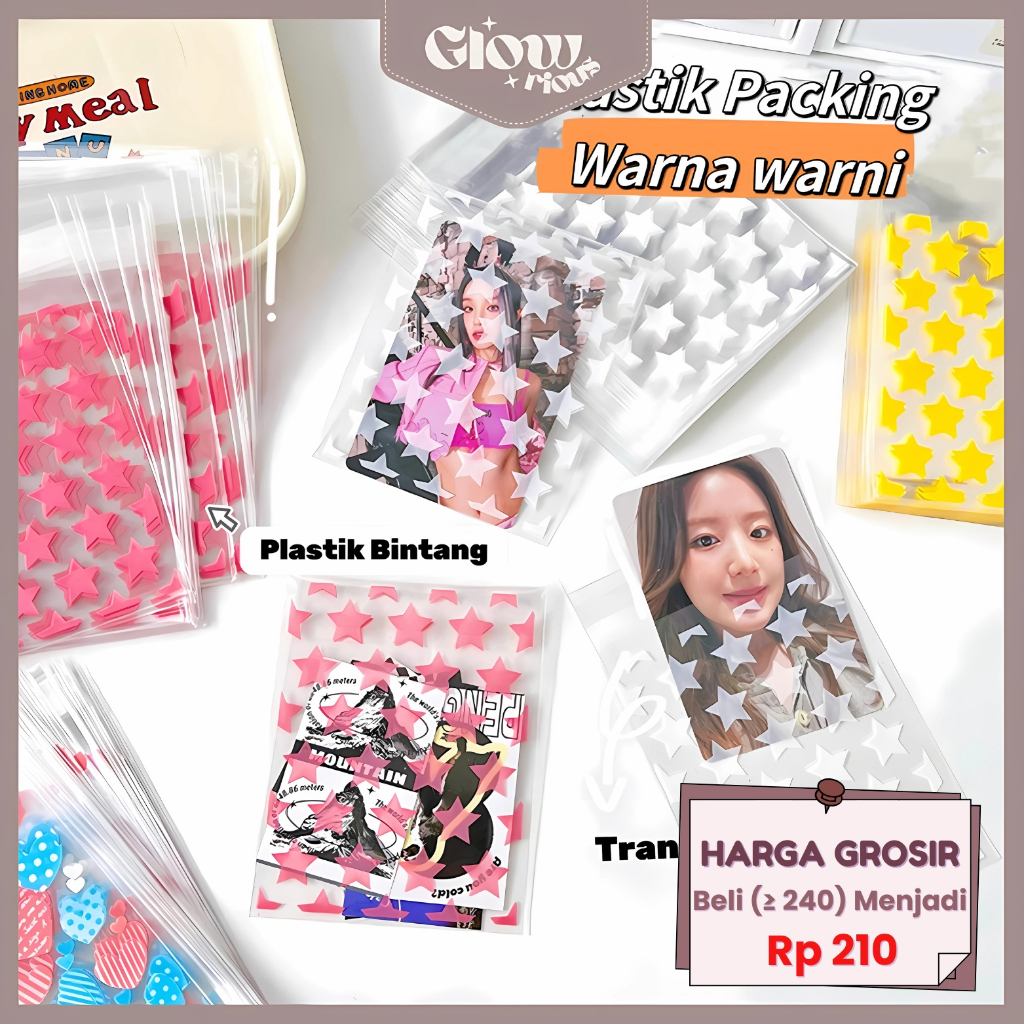 

GR Plastik Packing Per Lembar Bening Sleeve Photocard Cover Kartu Kpop Warna Warni Plastik Photocard