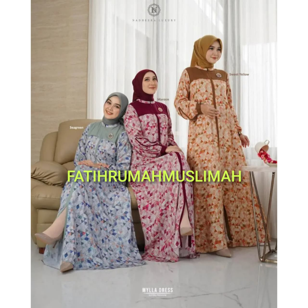 NEW / TERBARU / NADHEERA / GAMIS DEWASA / GAMIS NADHEERA / GAMIS / MYLLA / MYLLA / NADHEERA GAMIS