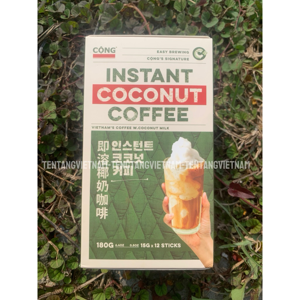

Viral Cong Coffee – Instant Coconut Coffee (Cốt Dừa Cà Phê) Kopi Kelapa Vietnam 180g (15g x 12 sachet)