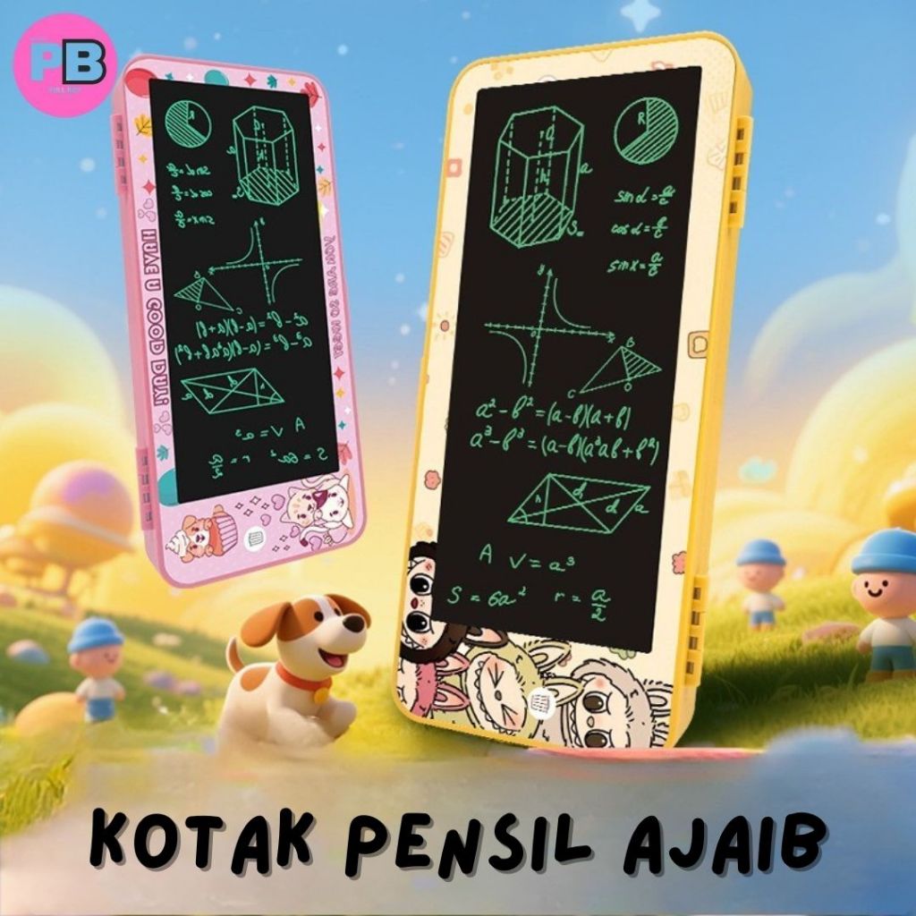 

Drawing Box Tempat Pensil dan Papan Coret Kreatif Kotak Pensil Drawing Box Motif Lcd