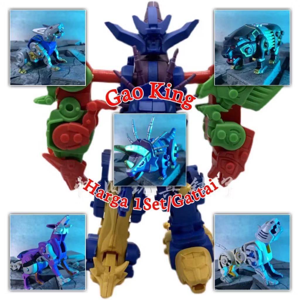 1Set 5in1 Robot GaoKing Bongkar Pasang Barang Impor Langka