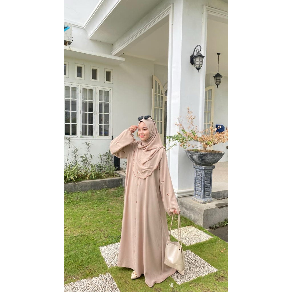 Abaya Alora by Diana | Baju Gamis Muslimah Elegan Premium(satu set)