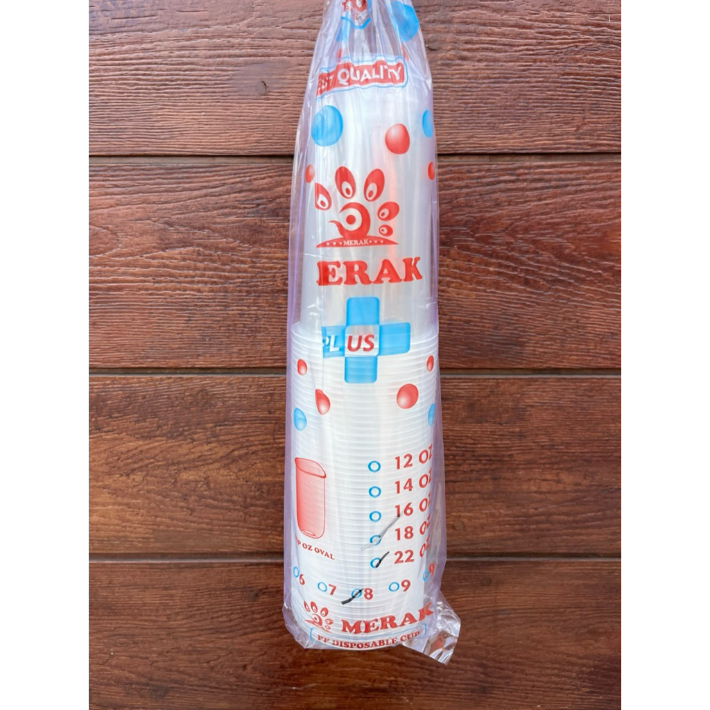 Cup Merak/Cup Es Teh 22oz datar