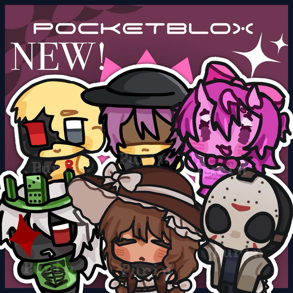 [READY] POCKETBLOX Forsaken + Dream Game/Frozen Soul keychain gantungan kunci
