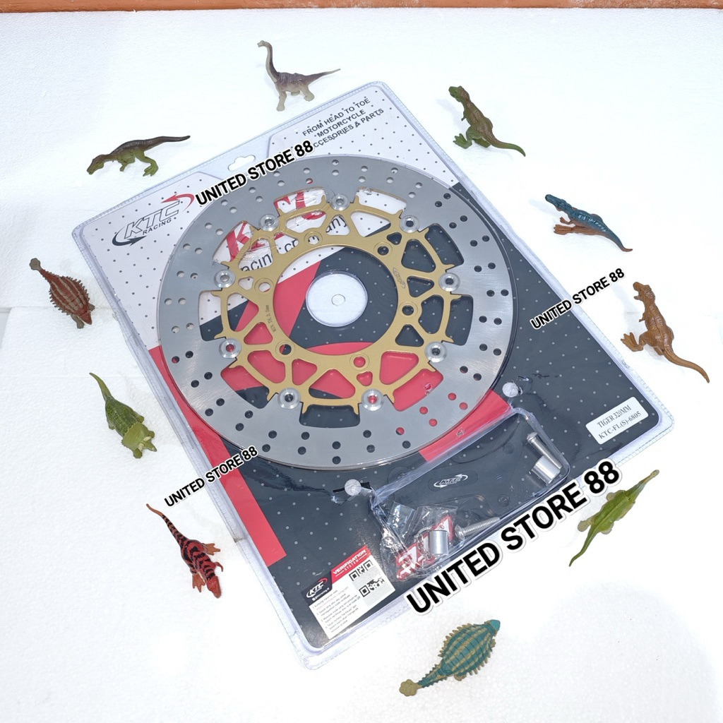 PIRINGAN CAKRAM DEPAN KTC RACING 320MM BESI TIGER OLD MEGAPRO OLD CB150R OLD VERZA BRAKE DISK DISC D