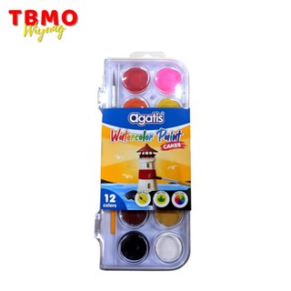

TBMO Agatis Eco Watercolor Paint Cake 12 Warna / Cat Air 12 Warna