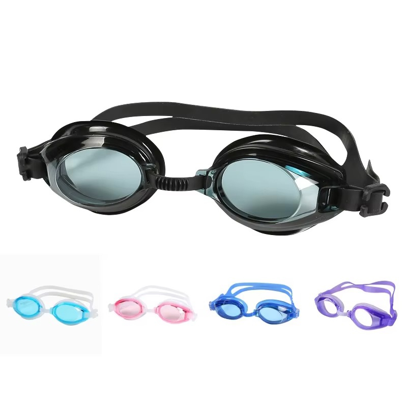 Kacamata Renang Silikon Dewasa Remaja Ringan Langzhisha Dengan Penutup Kuping 2 pcs Remaja Dewasa Anak Pemula Anti Fog Swim Pool Anti fog Swimming Goggles Glasses Eyewear Swiming Accessories for Boys Girls With Earplug Murah 268