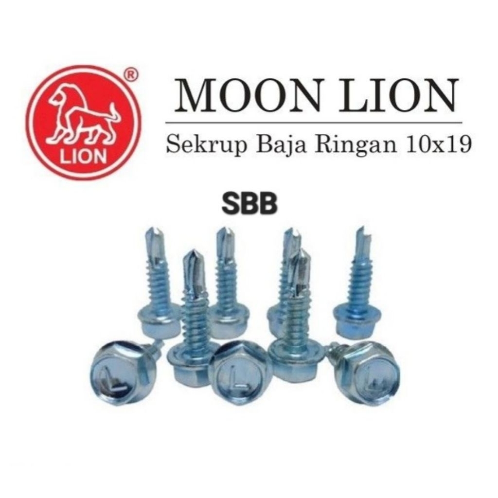 BAUT BAJA RINGAN MOON LION 10x19 (2 cm)/ BAUT ROOFING MOON LION 10x19 (2cm) / ROOFING 10X19 (2CM) MO