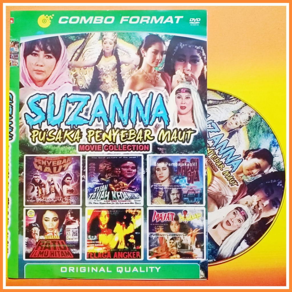 Kaset Film Indonesia Jadul Koleksi Suzanna Edisi Pusaka Penyebar Maut Campuran Terbaik 6in1 Susana