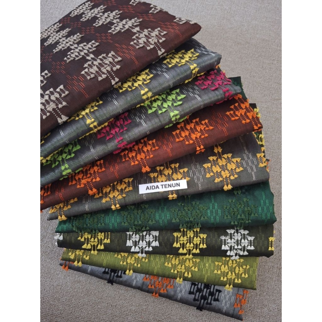 KAIN TENUN BULU JEPARA PREMIUM TENUN ATBM TENUN SONGKET BULU Code 010