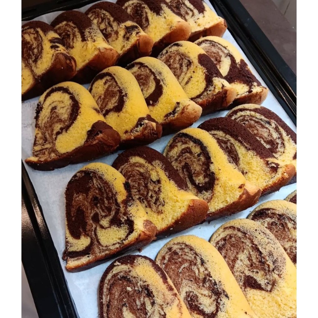 

Marmer Cake Brownies 100% Full Wijsman Slices