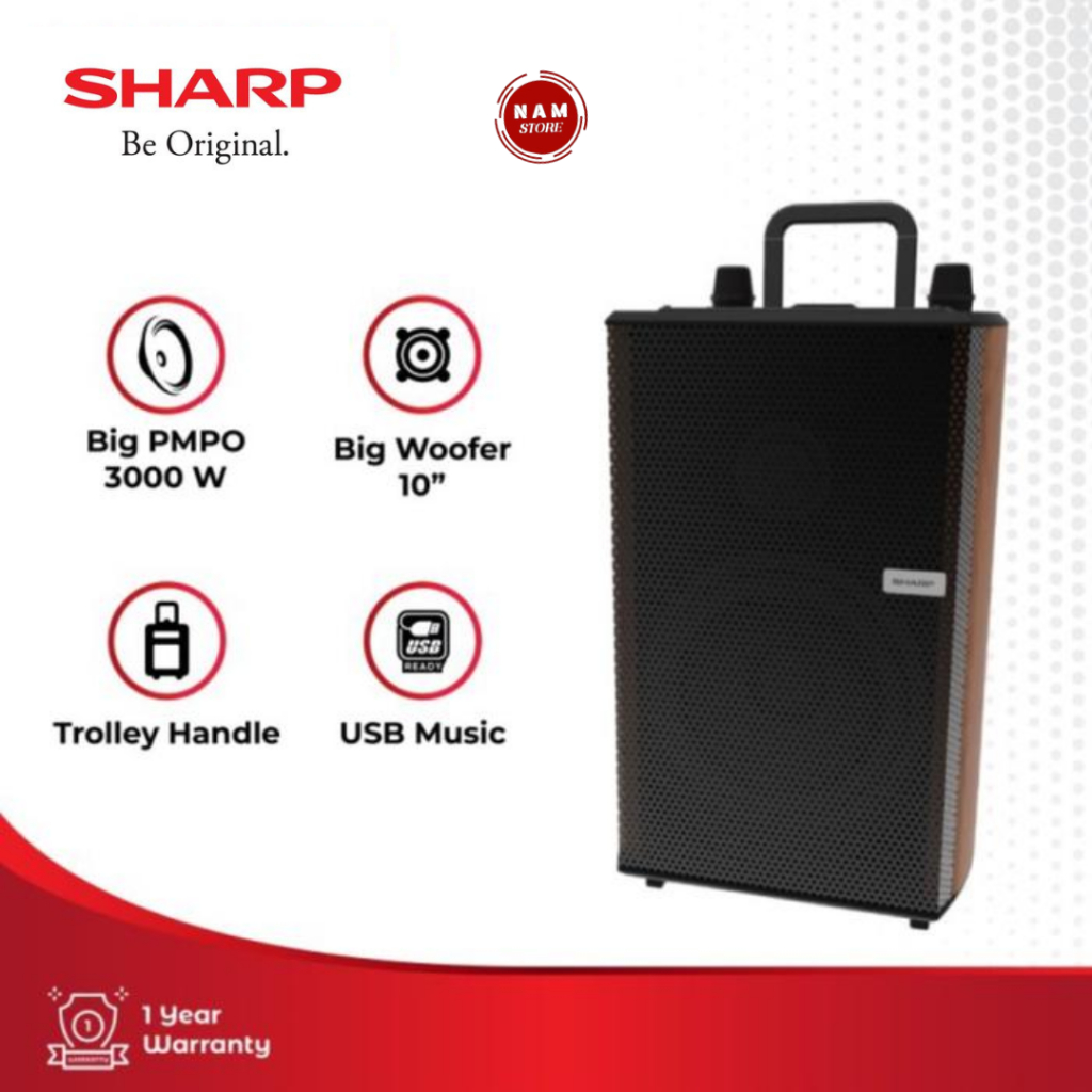 SHARP Speaker System Trolly Series CBOX-TRB10MBO, CBOX-TRB12MBO | NAM STORE