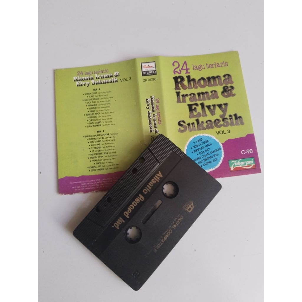 Jual paket Kaset pita 24 Dangdut duet Rhoma Irama dan Elvy Sukaesih