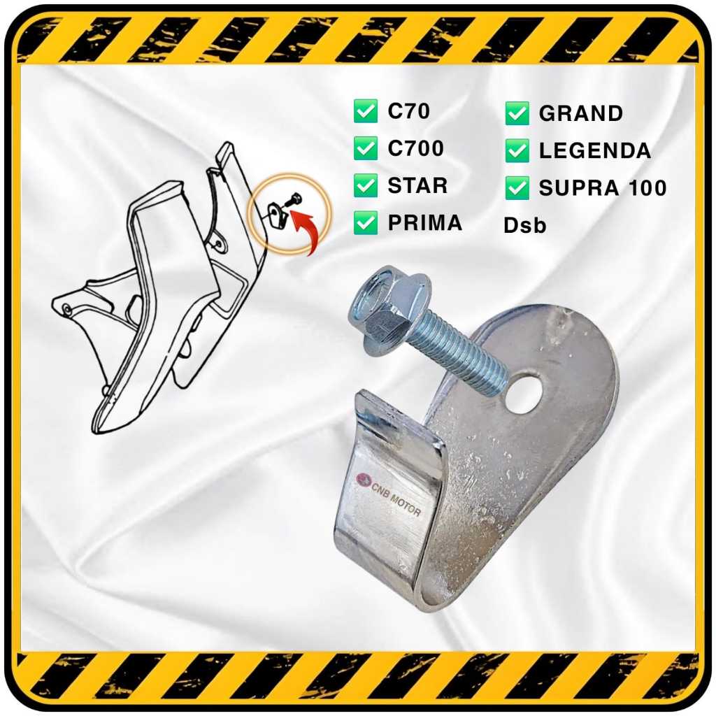 Plat Hook / Cantolan / Gantungan Barang Honda C70 C700 ASTREA STAR PRIMA GRAND LEGENDA dsb
