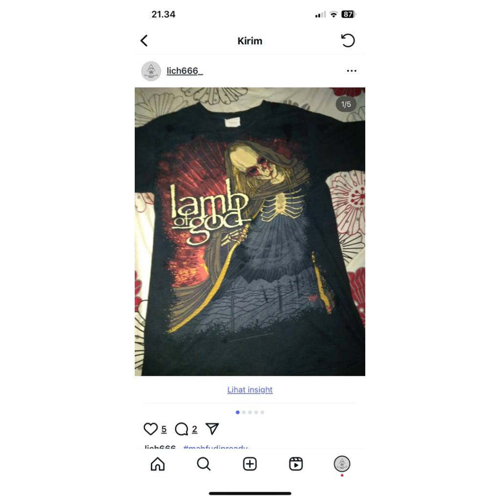 Kaos lamb of god original import