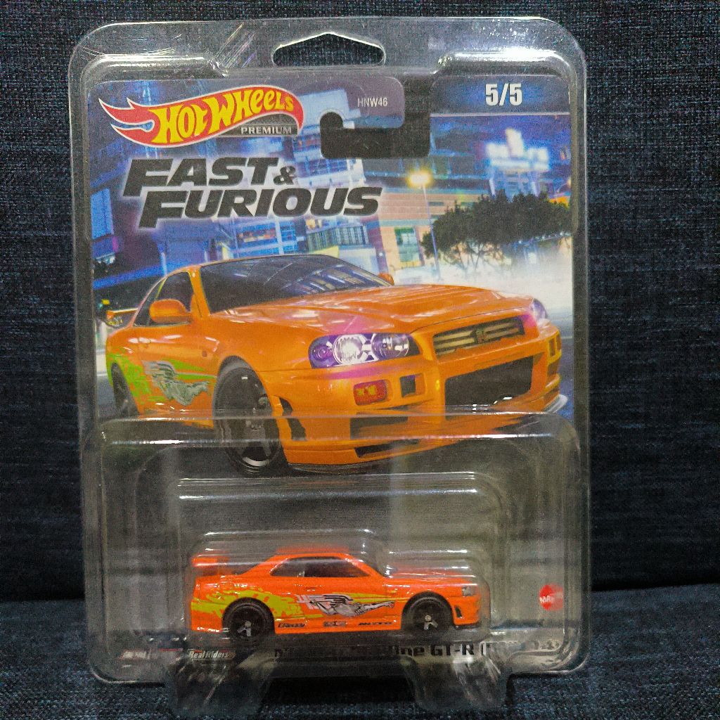 Hotwheels Fast & Furious Nissan Skyline R34 Premium